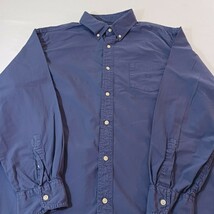 Chaps Button-Down Collar Men's Blue Cotton Shirt Long Sleeve Size XL image 8