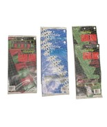 Vintage Holiday Christmas Garland Tissue Lot Of 5 Trees Snowflakes Bell NOS - €14,82 EUR