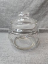 Glass Round Candy Container Jar with Sealing Lid, 4&#39;&#39; Diameter - £7.49 GBP