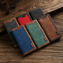 For Samsung Galaxy S21+/Ultra/Note 20 Retro Leather Flip Card Wallet Case Cover - £45.74 GBP