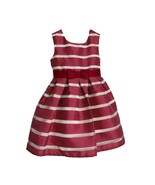 Jona Michelle Girls Party Dress Size 4T Red White Stripe Christmas Dress... - £24.92 GBP