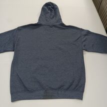 NASA Houston Men Bluish Gray Hoodie Pullover Graphic Sweatshirt Size M Chest 44" image 2