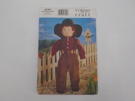 Vogue Craft Pattern #9783 Jeremiah Boy Doll W Full Color Face Transfer UNCUT1998 - £10.20 GBP