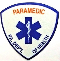 PENNSYLVANIA STATE PARAMEDIC  2&quot; x 2&quot;  Highly Reflective Vinyl Decal - $3.96