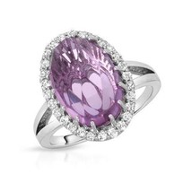 $180 Designer 7.75 Ctw Doublet Pink Quartz Halo Topaz .925 Sterling Ring Sz 10 - £93.96 GBP