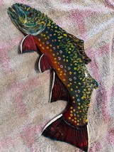 &quot; Brook Trout, 2022 NEW BODY! For Sale Left Face 13 inch, #30 Ready to ship! - £44.31 GBP