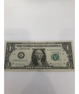 TRAILING SOLID QUAD of 1111 in $1 Dollar Bill, FANCY UNIQUE SERIAL NUMBE... - £5.46 GBP