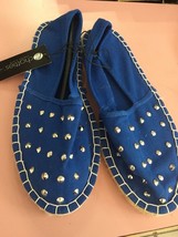 chatties blue fashion studded shoes/ sandals Size Large 9-10 - £22.77 GBP