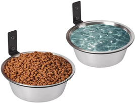 FOYO Elevated Dog Bowls, Raised Dog Food and Water Bowls,Wall Mounted Pet Comfor - £23.87 GBP