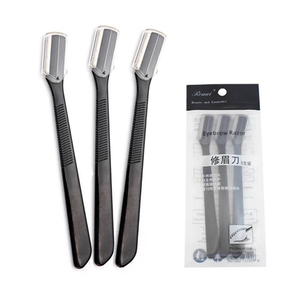 3pcs/set Eyebrow Trimmer Facial Hair Remover Women Eyebrow Razor Safety ... - £14.58 GBP