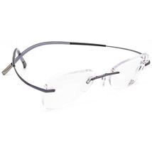 Silhouette Eyeglasses 7581 6057 Titan Purple Rimless Frame Austria 49[]19 145 - £220.32 GBP