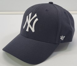 M) New York Yankees &#39;47 Brand Navy Blue Hook Loop Adjustable Baseball Ca... - $184.88 MXN
