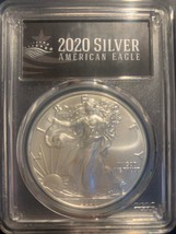 2020 American Silver Eagle MS70 PCGS - First Day of Issue- Black Label - £99.91 GBP