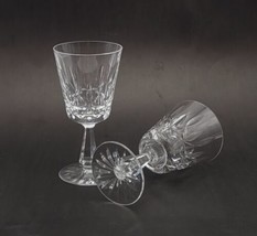 Vtg Set 4 WATERFORD Kylemore Hand Cut Crystal 6-3/4&quot; Water Wine Goblets Glasses - £44.11 GBP