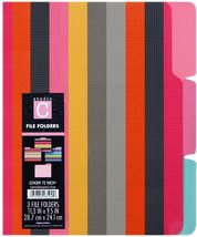 Studio C Strip It Rich File Rolders 9.12x11.4 Inches Multicolored 3pack ... - £10.82 GBP