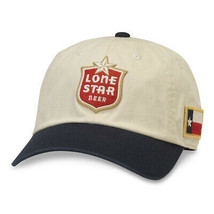 Lone Star Black And White Adjustable Strapback Hat White - $26.98