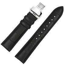 20mm Genuine Leather Watch Band Strap Fits DATEJUST 16013 16610 16234 Bl... - $18.00