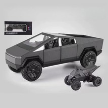 1/24 Tesla Cybertruck Diecast Metal Toy Car 1:24 Miniature Truck - £27.96 GBP