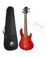 Batking Ukulele Electric Bass Uke Aquila String F/Italy EADG Ash Wood Bo... - $296.68 CAD