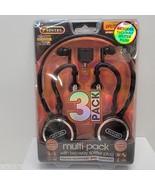 Sentry Portable Noise Reduction Headphones Earhooks Earbuds Black 3-Pack... - $12.33 CAD