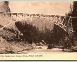 CPR Bridge over Salmon River British Columbia Canada UNP DB Postcard F16 - $10.84