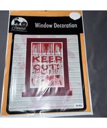 Seasonal Collection Window Decoration “keep Out” 30 In X 48 In - $160.43 MXN