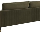 Safavieh Couture Home Winford Modern Giotto Dark Olive Green Velvet and ... - $2,384.99