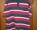 Towncraft Red, White &amp; Blue Striped Polo Shirt with Chest Pocket - Size XL - £13.42 GBP