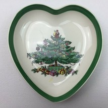 Spode Christmas Tree Heart Shaped Candy Nut Dish Box S3324-N 4&quot; - £27.93 GBP