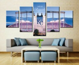 No Frame Kansas City Royals Stadium Five Piece Canvas Multi Panel Home Decor Art - $30.50+