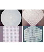 Plastic Canvas Shapes: Heart - Circle - Hexagon NEW  6 or 7 Pack  - £5.38 GBP+