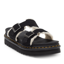 Dr. Martens Myles Faux Fur Platform Sandal (Unisex), Black, Size 13, NWT - £88.66 GBP