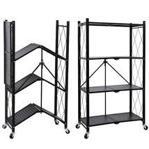 4-Tier Heavy Duty Unit With Wheels Moving Easily Organizer Shelves Great... - $143.99