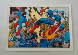 1978 Kirby Captain America Poster, Winter Soldier Bucky Marvel Comics pin-up 1 - £46.77 GBP