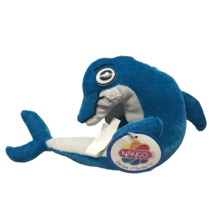 Blue Dolphin Plush Stuffed Marine Animal 2003 Aquarium Namco 8” - $8.14