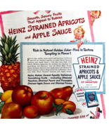 1947 Heinz Baby Food Advertisement Apricots And Apple Sauce Vintage DWUU8 - €34,48 EUR