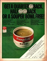 Vintage advertising print CAMPBELL&#39;S  Soup Manhandlers Souper Bowl Offer... - £19.24 GBP