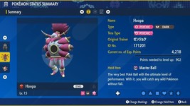 Non Shiny 6IV XXXL Level 15 Hoopa Unbound Pokémon Scarlet/Violet - £3.04 GBP