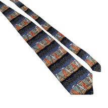 Tango Tropicals Mens Necktie Tie Surfboard Palm Tree Designer Work Casual Gift - £29.89 GBP