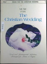 Music For The Christian Wedding   Music Song Book Piano Organ 1968 451a - £6.33 GBP
