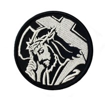 Jesus carrying the cross Embroidered patch Iron On Size 3.5 X 3.5 inches 90 X 90 - $7.82