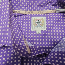 Cinch Mens Purple Boxed Long Sleeve Western Show Shirt Size Small Pre-Loved image 8