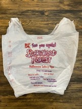 Vintage K-Mart Shopping Plastic Bag Scarewood Forest Halloween Safety Tips Prop - £31.19 GBP