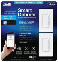 Feit Electric Wi-Fi Smart Dimmer 3-Way Single Pole Switch (2-Pack) COSTC... - $28.71