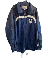 Vintage New York Yankees Starter Windbreaker Jacket 90&#39;s Embroidered Men... - $2,166.78 MXN