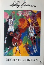 Leroy Neiman Michael Jordan Offset Lithograph basketball Star 23 Chicago Bull - $123.75