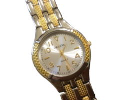 GENEVA Man’s Quartz Wrist Watch Gold &amp; Silver Tones - Never Worn - Untested - £10.05 GBP
