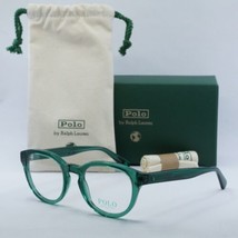 Polo Ralph Laurent PH2262 6084 Shiny Transparent Green 50mm Eyeglasses New Au... - £70.07 GBP