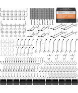 278PCS Pegboard Accessories Organizer Kit, Peg Board Hooks Set with Bins - $42.67