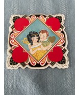 Mini Carrington Paper Valentines Day Card Early 1900&#39;s Little Girl &amp; Boy... - £4.47 GBP